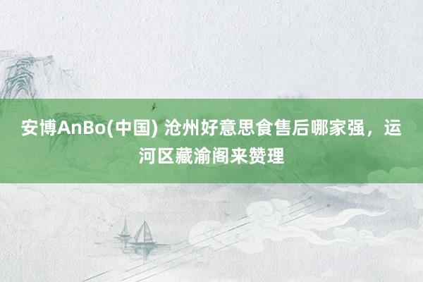 安博AnBo(中国) 沧州好意思食售后哪家强，运河区藏渝阁来赞理